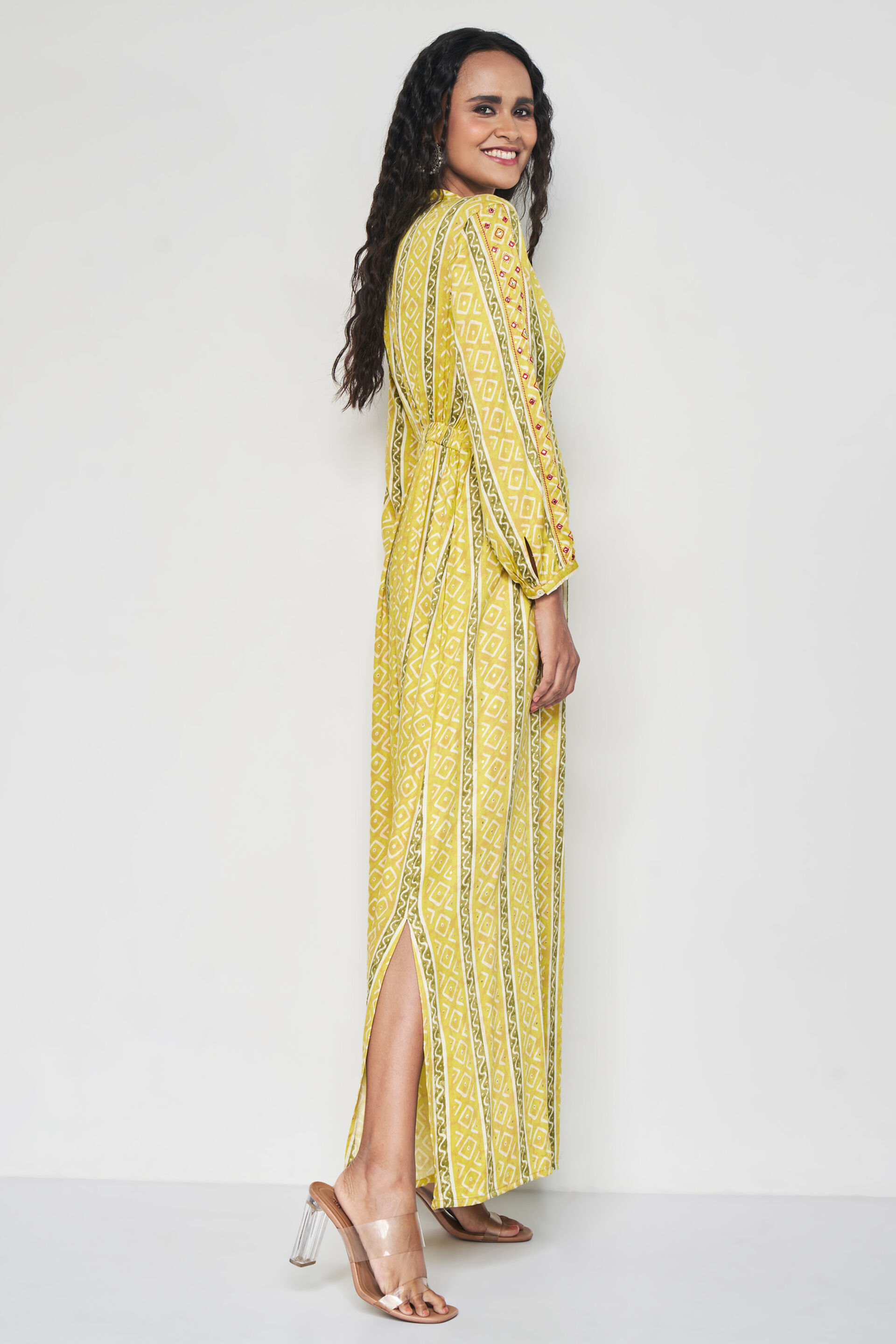 Neena Maxi Dress, Lime, image 6